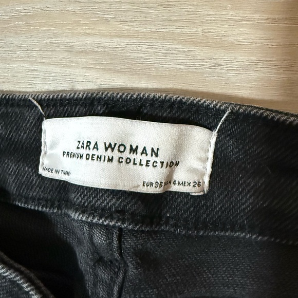 Zara High Rise Skinny leg Black Women's Jeans Size 4 - Picture 4 of 6